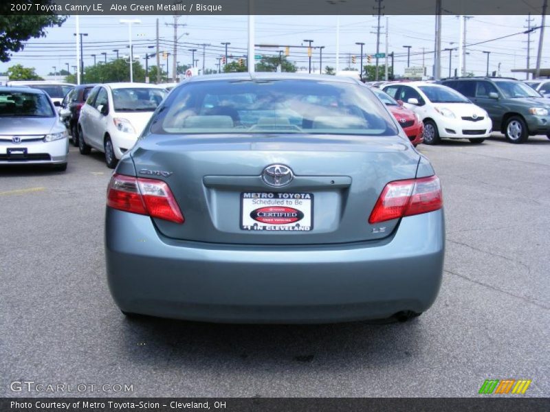 Aloe Green Metallic / Bisque 2007 Toyota Camry LE