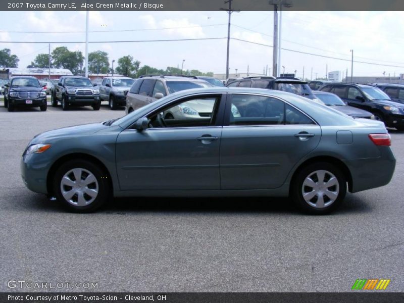 Aloe Green Metallic / Bisque 2007 Toyota Camry LE