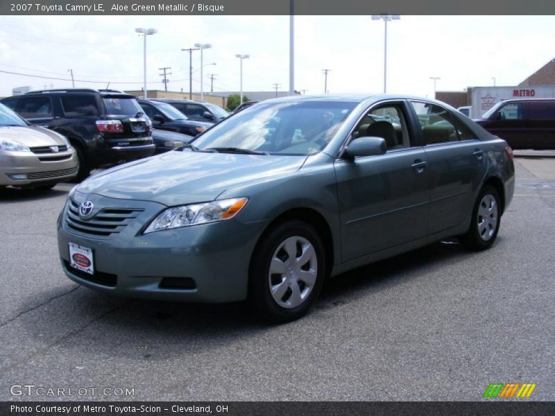 Aloe Green Metallic / Bisque 2007 Toyota Camry LE