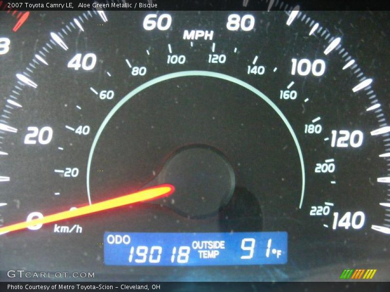 Aloe Green Metallic / Bisque 2007 Toyota Camry LE