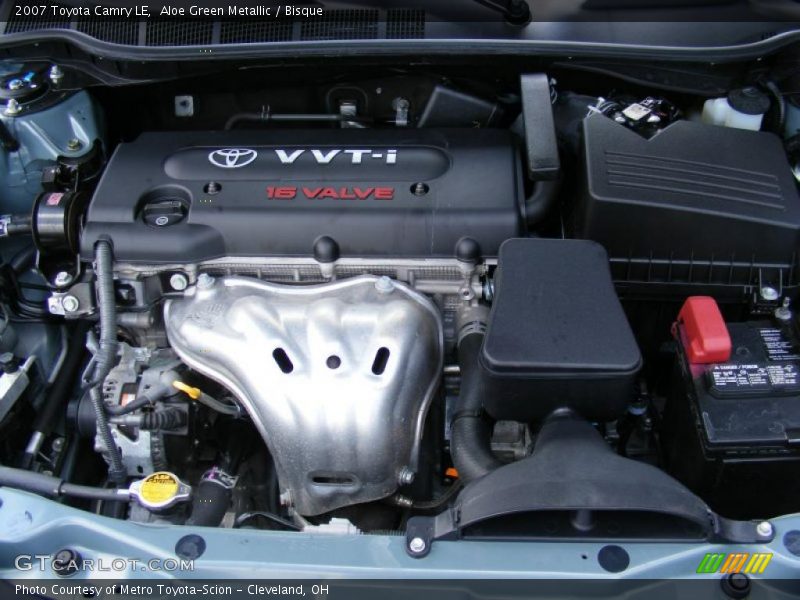 Aloe Green Metallic / Bisque 2007 Toyota Camry LE