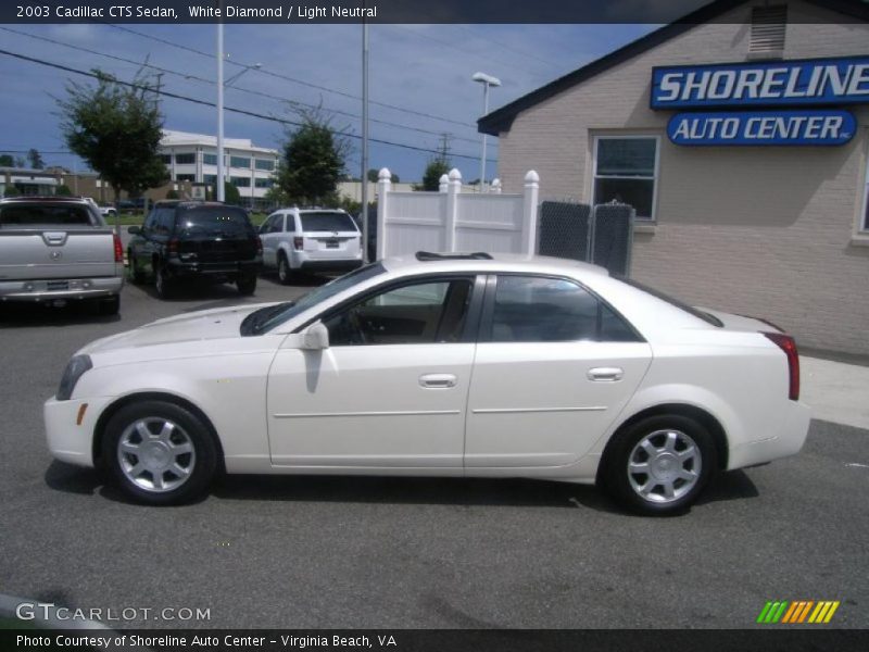 White Diamond / Light Neutral 2003 Cadillac CTS Sedan