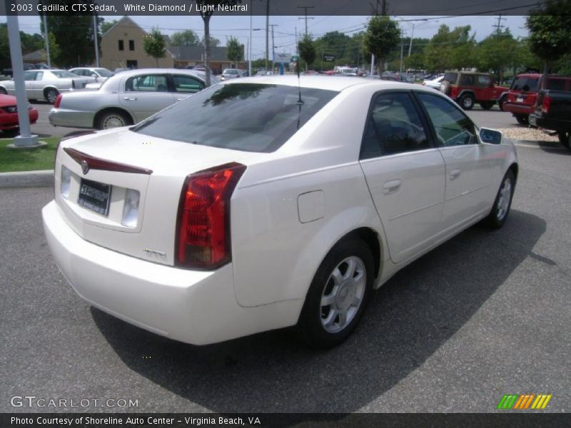 White Diamond / Light Neutral 2003 Cadillac CTS Sedan