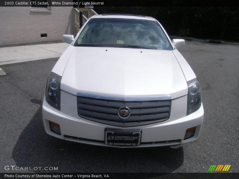 White Diamond / Light Neutral 2003 Cadillac CTS Sedan