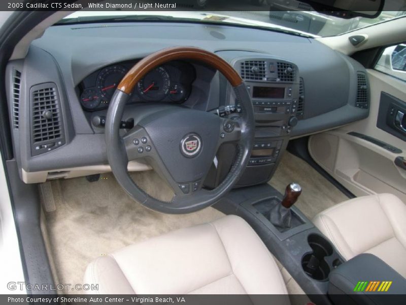 White Diamond / Light Neutral 2003 Cadillac CTS Sedan