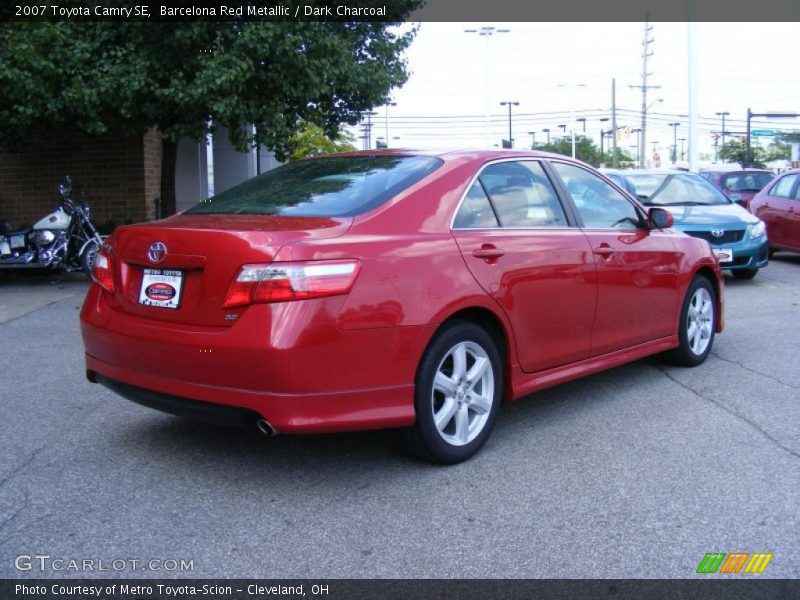 Barcelona Red Metallic / Dark Charcoal 2007 Toyota Camry SE