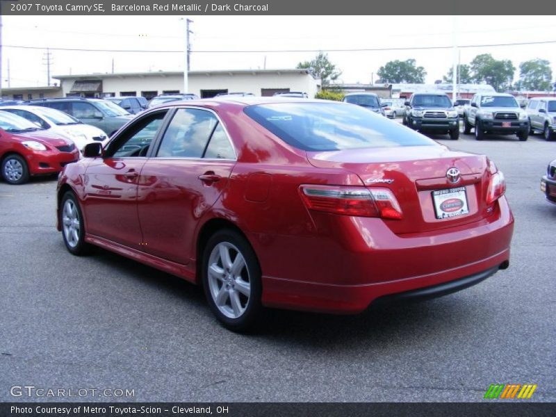 Barcelona Red Metallic / Dark Charcoal 2007 Toyota Camry SE