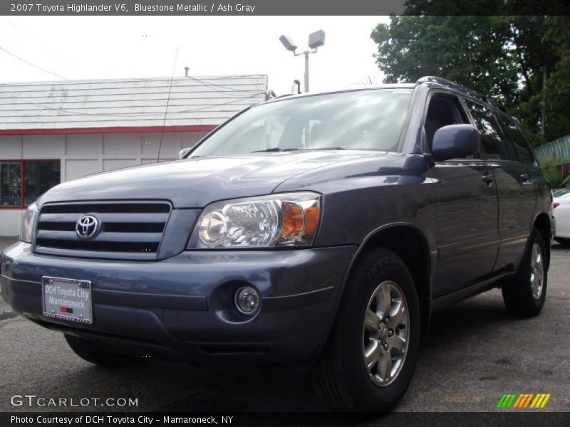 Bluestone Metallic / Ash Gray 2007 Toyota Highlander V6