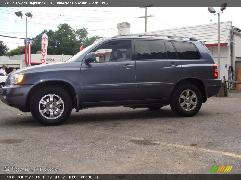 Bluestone Metallic / Ash Gray 2007 Toyota Highlander V6