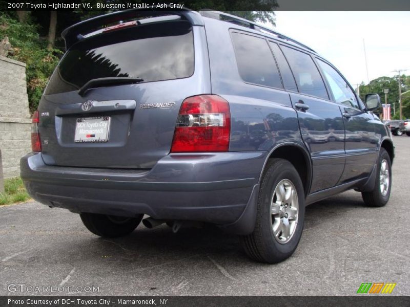 Bluestone Metallic / Ash Gray 2007 Toyota Highlander V6