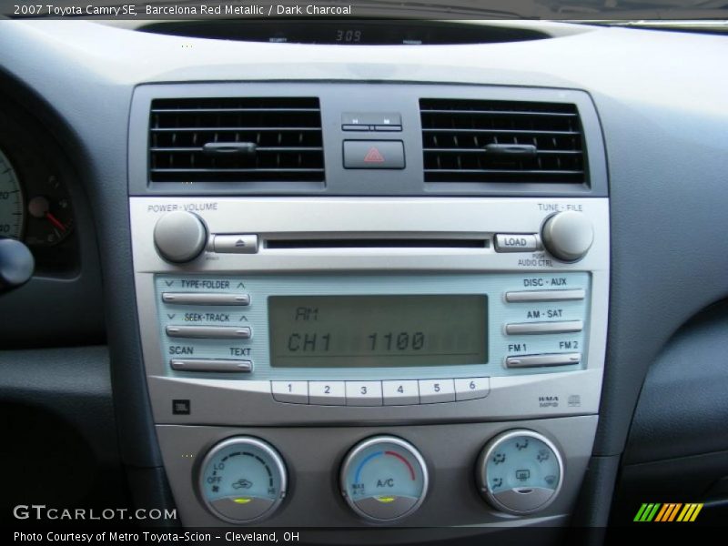 Barcelona Red Metallic / Dark Charcoal 2007 Toyota Camry SE