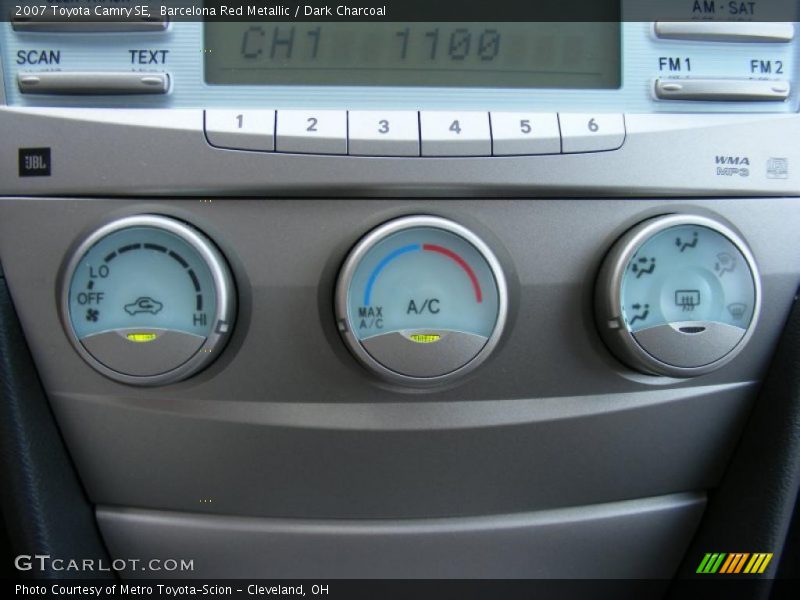 Barcelona Red Metallic / Dark Charcoal 2007 Toyota Camry SE