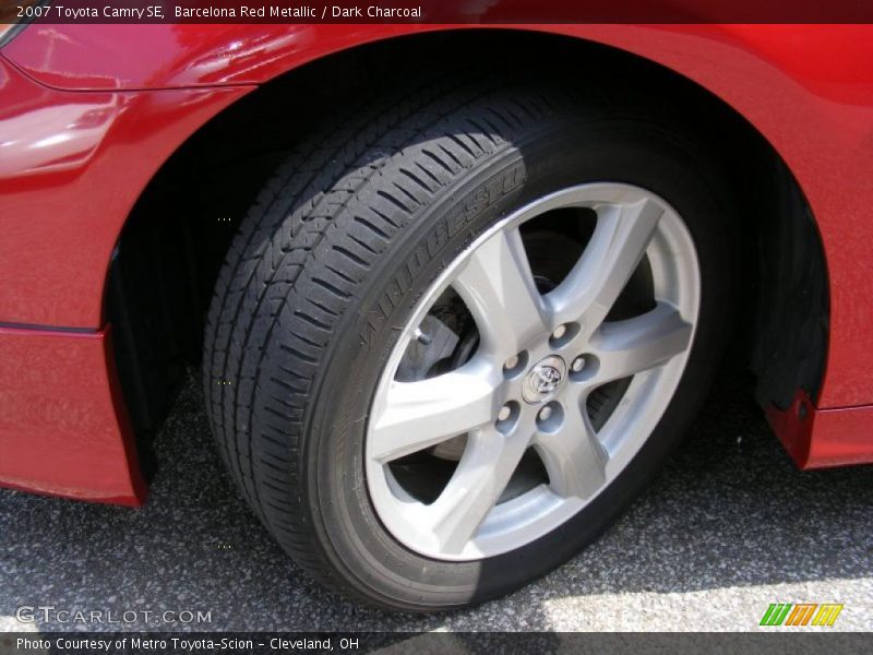 Barcelona Red Metallic / Dark Charcoal 2007 Toyota Camry SE