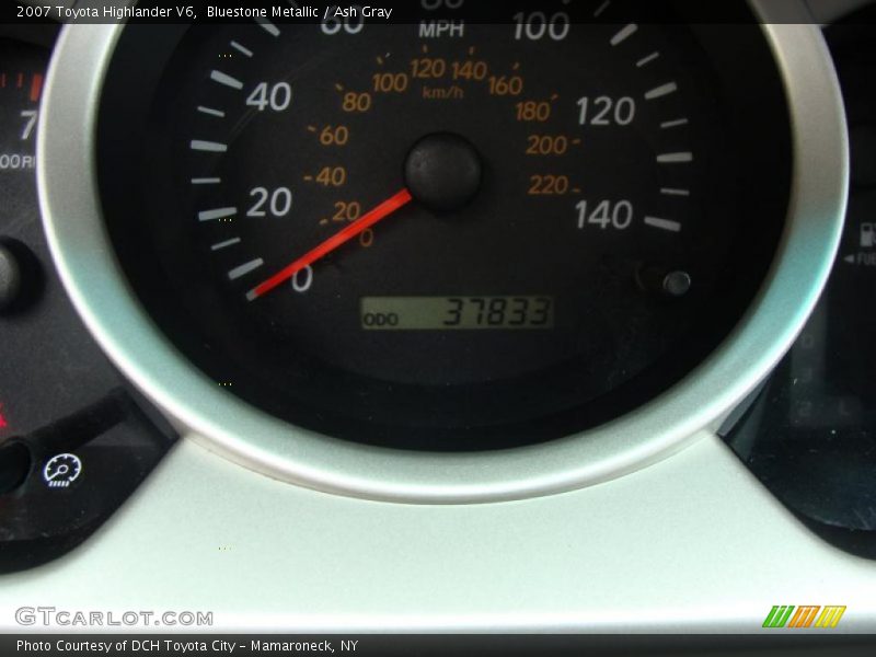 Bluestone Metallic / Ash Gray 2007 Toyota Highlander V6