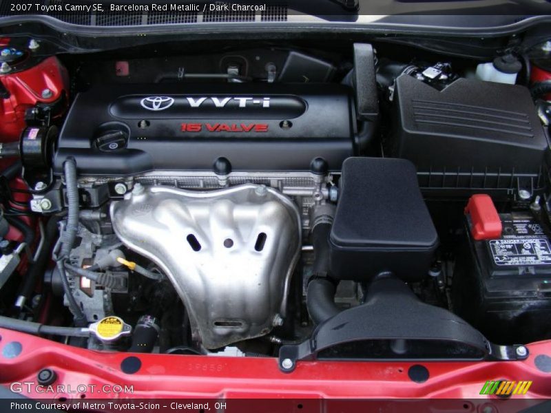 Barcelona Red Metallic / Dark Charcoal 2007 Toyota Camry SE