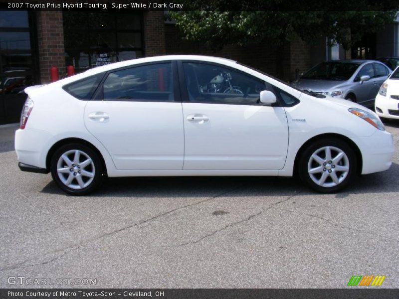 Super White / Dark Gray 2007 Toyota Prius Hybrid Touring