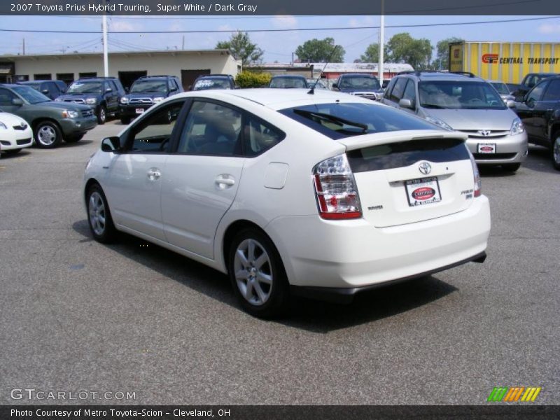 Super White / Dark Gray 2007 Toyota Prius Hybrid Touring