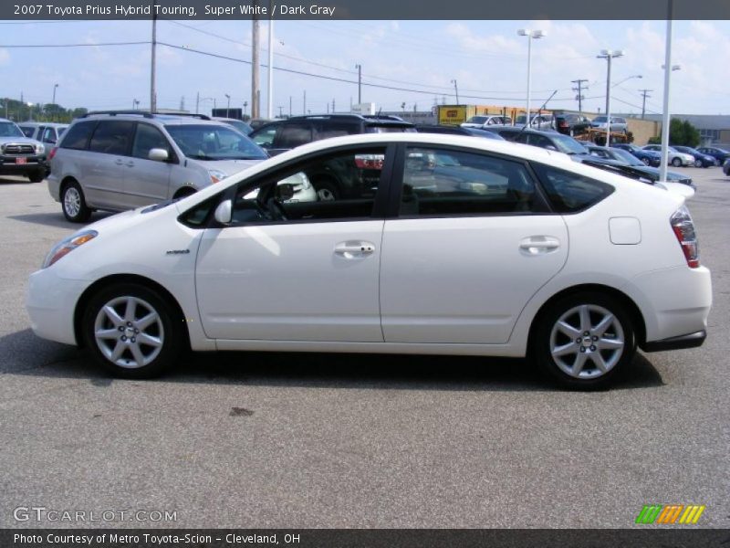 Super White / Dark Gray 2007 Toyota Prius Hybrid Touring