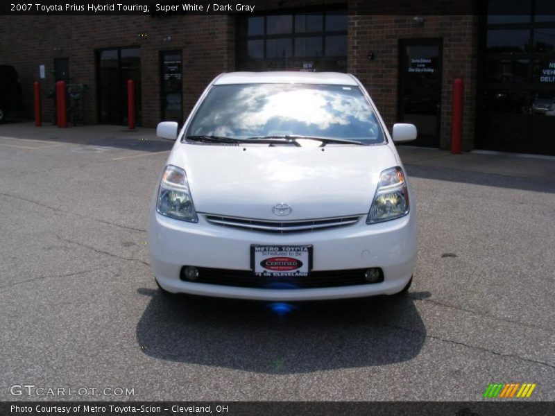 Super White / Dark Gray 2007 Toyota Prius Hybrid Touring