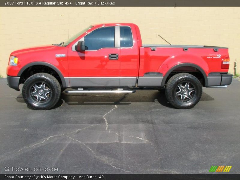 Bright Red / Black/Red 2007 Ford F150 FX4 Regular Cab 4x4