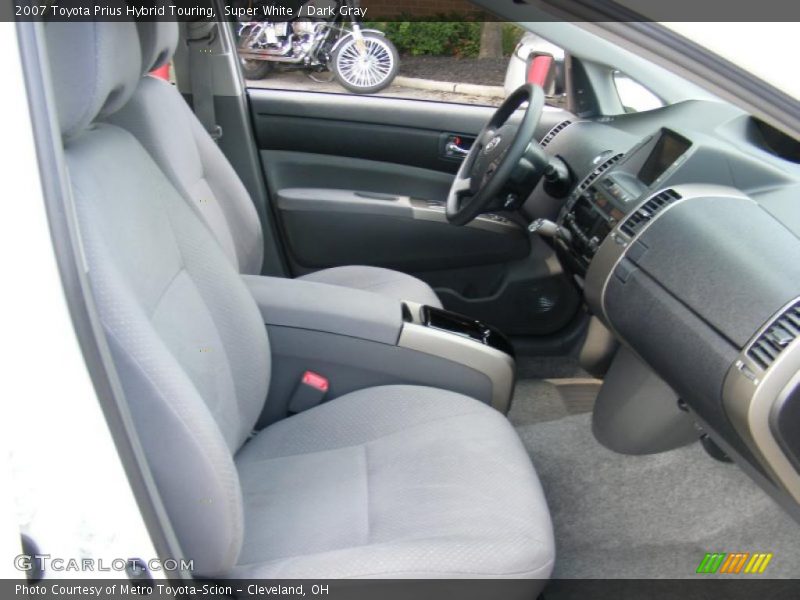 Super White / Dark Gray 2007 Toyota Prius Hybrid Touring