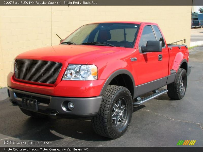 Bright Red / Black/Red 2007 Ford F150 FX4 Regular Cab 4x4
