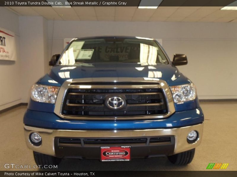 Blue Streak Metallic / Graphite Gray 2010 Toyota Tundra Double Cab