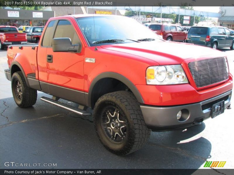 Bright Red / Black/Red 2007 Ford F150 FX4 Regular Cab 4x4