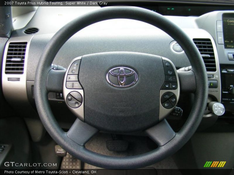 Super White / Dark Gray 2007 Toyota Prius Hybrid Touring