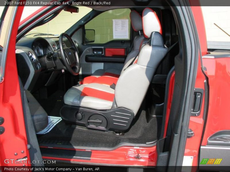 Bright Red / Black/Red 2007 Ford F150 FX4 Regular Cab 4x4