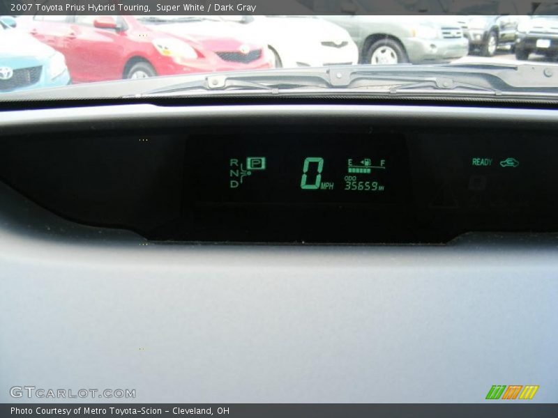 Super White / Dark Gray 2007 Toyota Prius Hybrid Touring