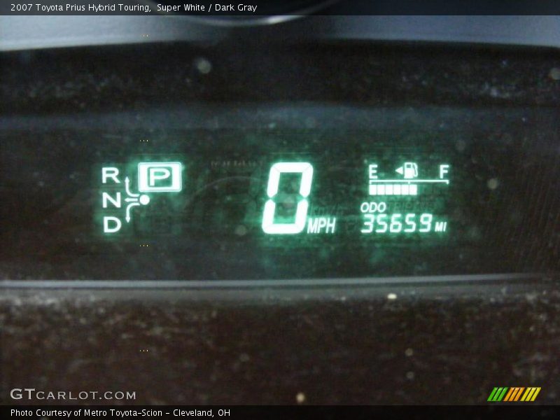 Super White / Dark Gray 2007 Toyota Prius Hybrid Touring