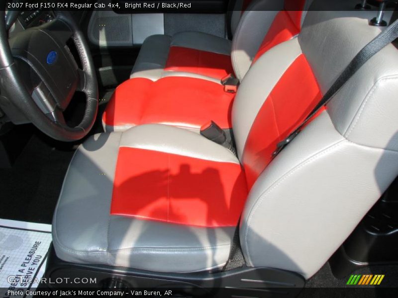 Bright Red / Black/Red 2007 Ford F150 FX4 Regular Cab 4x4