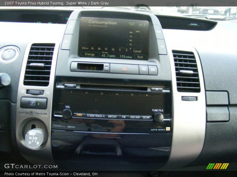 Super White / Dark Gray 2007 Toyota Prius Hybrid Touring