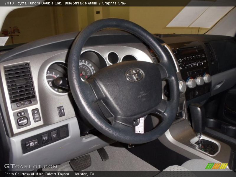 Blue Streak Metallic / Graphite Gray 2010 Toyota Tundra Double Cab
