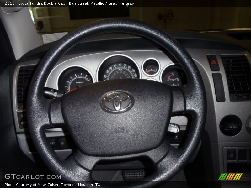 Blue Streak Metallic / Graphite Gray 2010 Toyota Tundra Double Cab