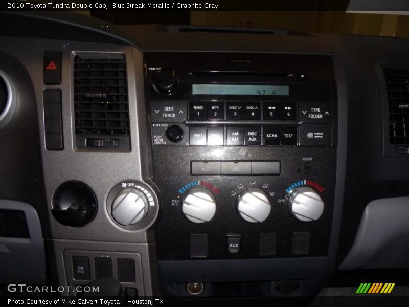 Blue Streak Metallic / Graphite Gray 2010 Toyota Tundra Double Cab