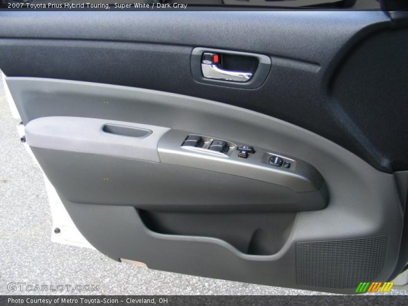 Super White / Dark Gray 2007 Toyota Prius Hybrid Touring