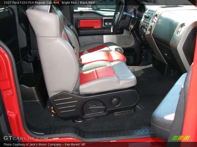 Bright Red / Black/Red 2007 Ford F150 FX4 Regular Cab 4x4