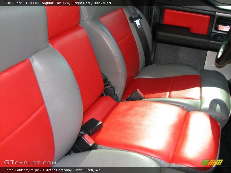 Bright Red / Black/Red 2007 Ford F150 FX4 Regular Cab 4x4