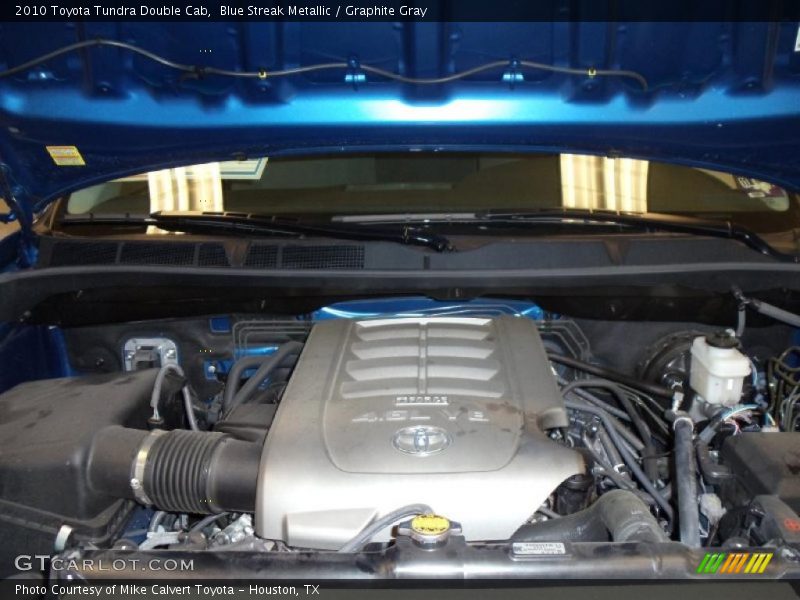 Blue Streak Metallic / Graphite Gray 2010 Toyota Tundra Double Cab