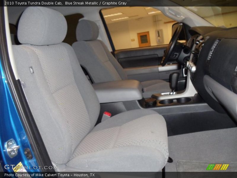 Blue Streak Metallic / Graphite Gray 2010 Toyota Tundra Double Cab