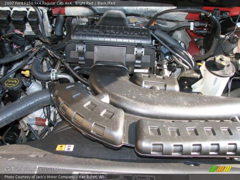 Bright Red / Black/Red 2007 Ford F150 FX4 Regular Cab 4x4