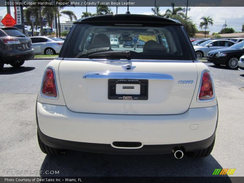Pepper White / Gravity Tuscan Beige Leather 2010 Mini Cooper Hardtop