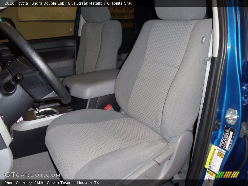 Blue Streak Metallic / Graphite Gray 2010 Toyota Tundra Double Cab