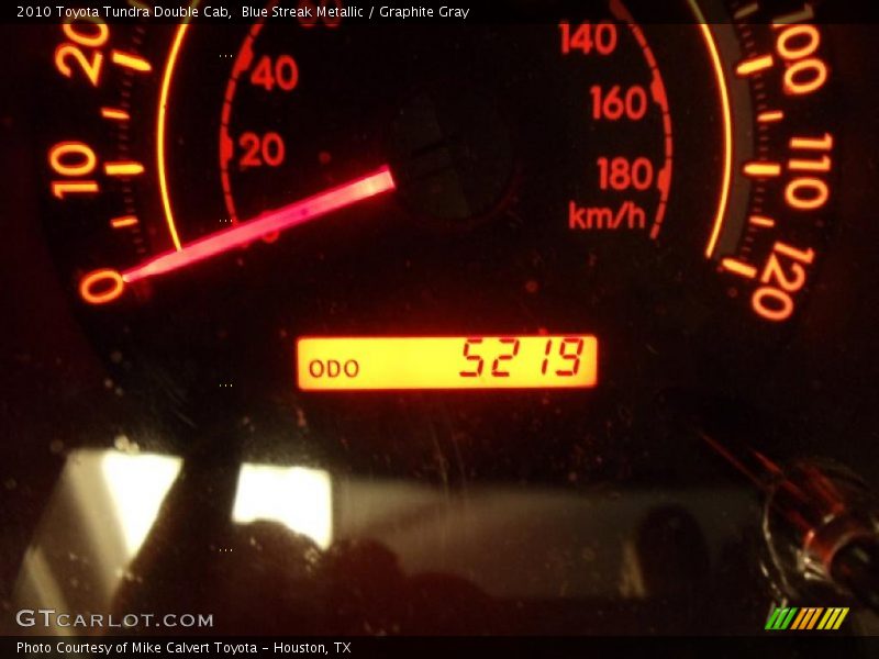 Blue Streak Metallic / Graphite Gray 2010 Toyota Tundra Double Cab
