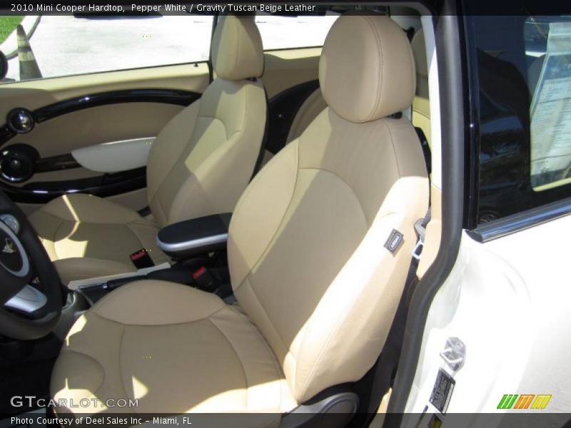 Pepper White / Gravity Tuscan Beige Leather 2010 Mini Cooper Hardtop