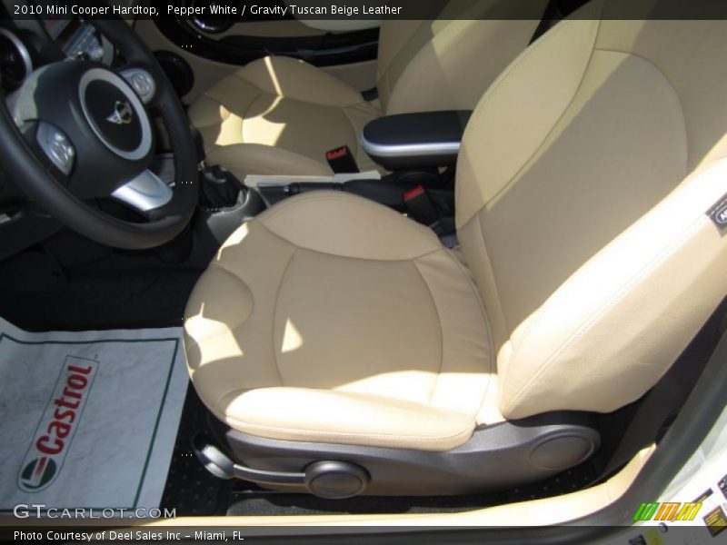 Pepper White / Gravity Tuscan Beige Leather 2010 Mini Cooper Hardtop