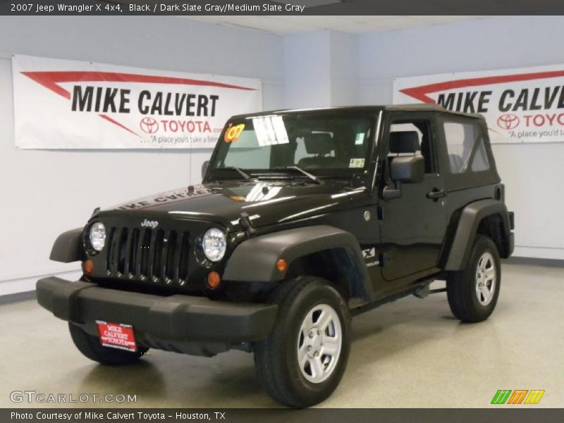 Black / Dark Slate Gray/Medium Slate Gray 2007 Jeep Wrangler X 4x4