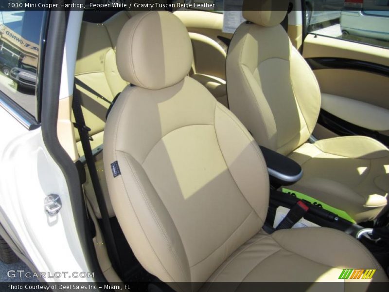 Pepper White / Gravity Tuscan Beige Leather 2010 Mini Cooper Hardtop